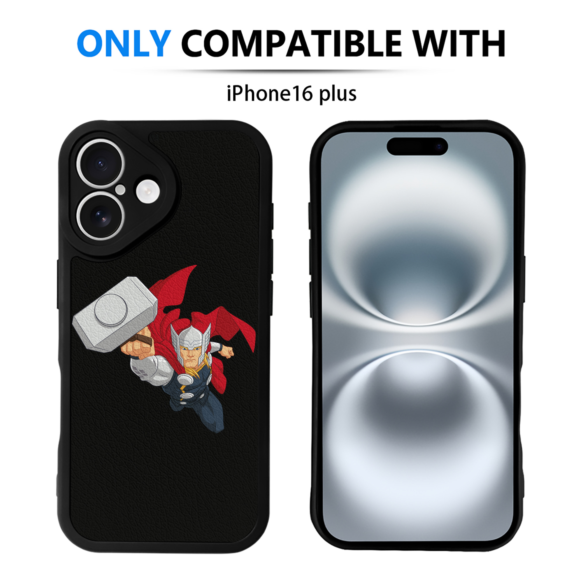 （画像用） アベンジャーズ The Avengers 【iPhone 16シリーズ対応】シリコンスマホケース（レザー調） 材質：シリコン